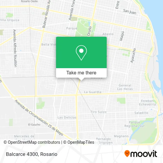 Balcarce 4300 map