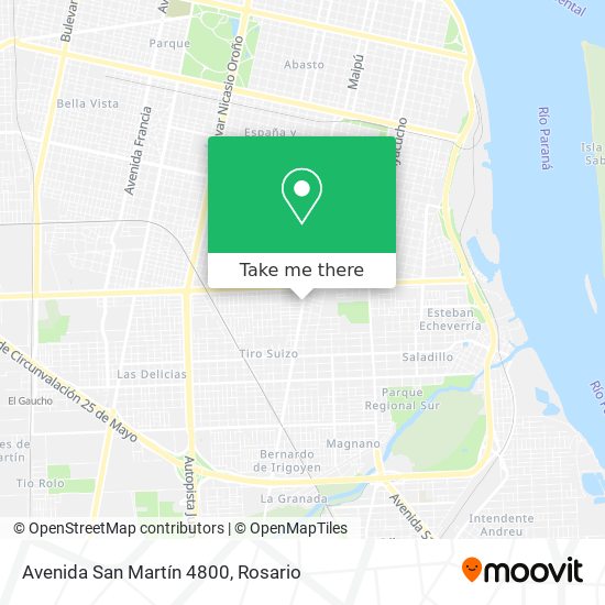 Avenida San Martín 4800 map