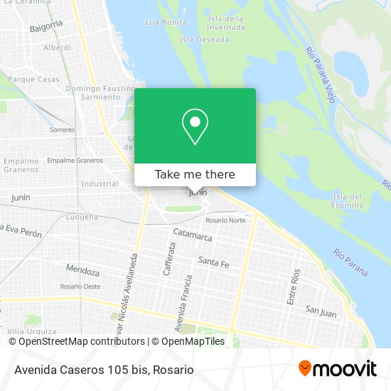Avenida Caseros 105 bis map