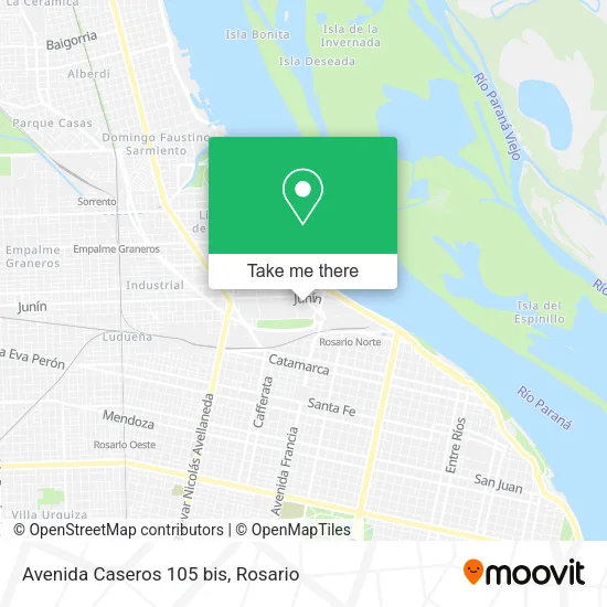 Avenida Caseros 105 bis map