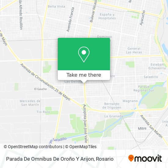 Parada De Omnibus De Oroño Y Arijon map