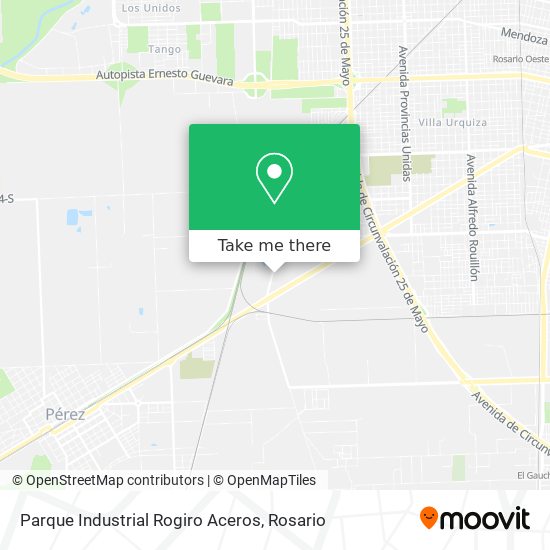 Parque Industrial Rogiro Aceros map
