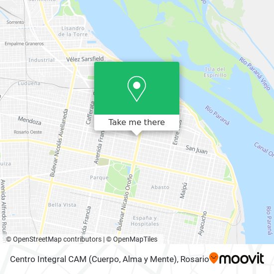 Centro Integral CAM (Cuerpo, Alma y Mente) map