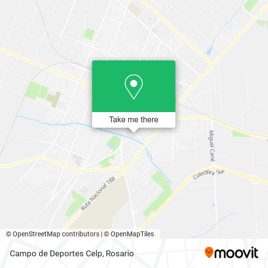 Mapa de Campo de Deportes Celp