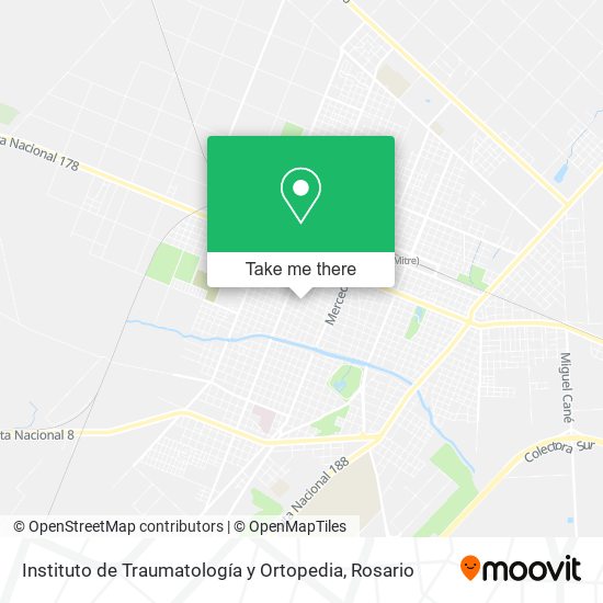 Mapa de Instituto de Traumatología y Ortopedia