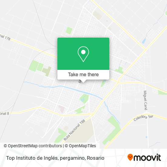 Top Instituto de Inglés, pergamino map