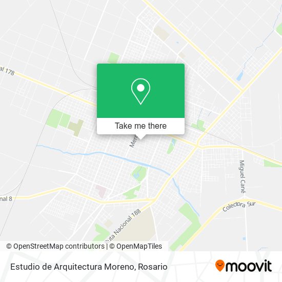 Estudio de Arquitectura Moreno map