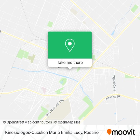 Kinesiologos-Cuculich Maria Emilia Lucy map