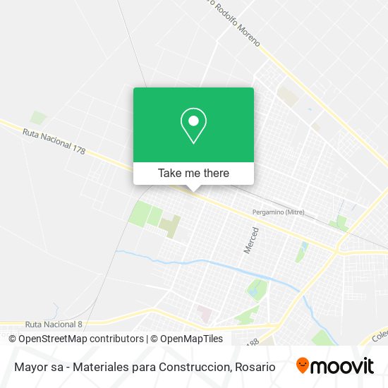 Mapa de Mayor sa - Materiales para Construccion