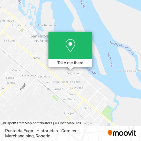 Punto de Fuga - Historietas - Comics - Merchandising map