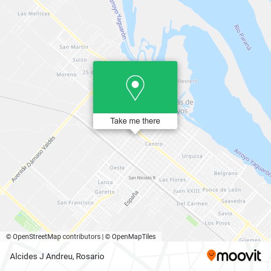 Mapa de Alcides J Andreu