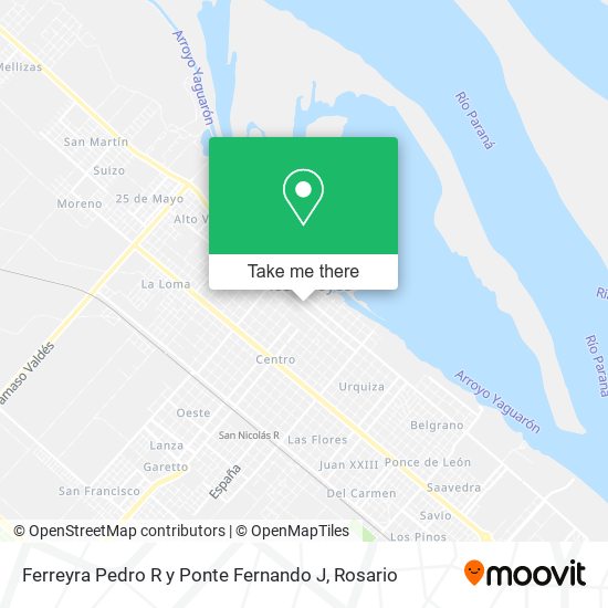 Ferreyra Pedro R y Ponte Fernando J map