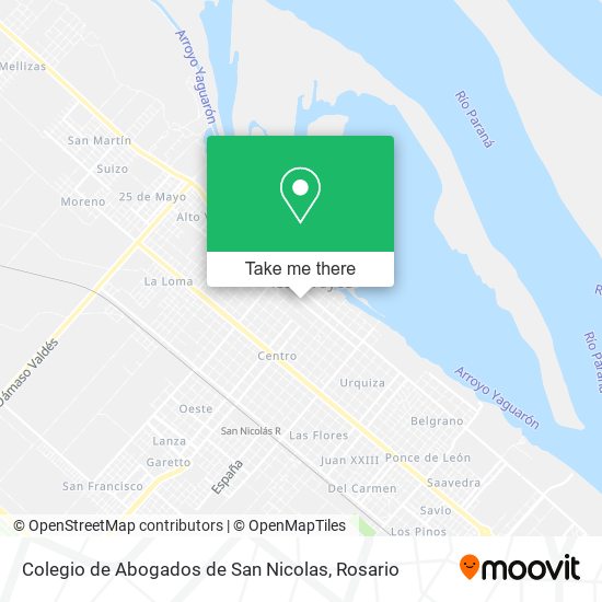 Colegio de Abogados de San Nicolas map