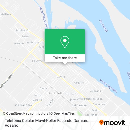 Telefonia Celular Movil-Keller Facundo Damian map