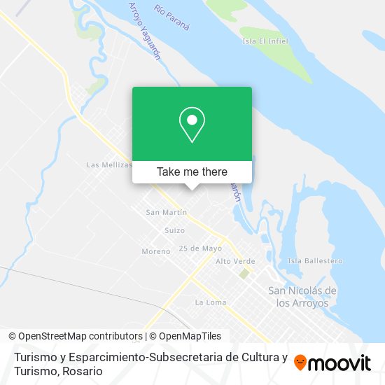 Turismo y Esparcimiento-Subsecretaria de Cultura y Turismo map