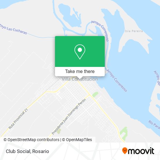 Club Social map