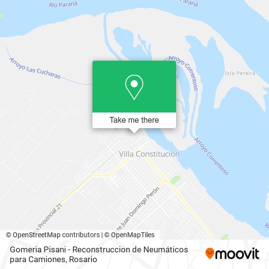 Gomeria Pisani - Reconstruccion de Neumáticos para Camiones map