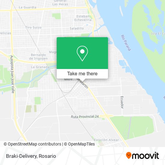 Braki-Delivery map