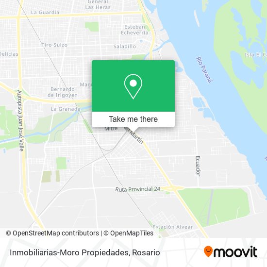 Inmobiliarias-Moro Propiedades map