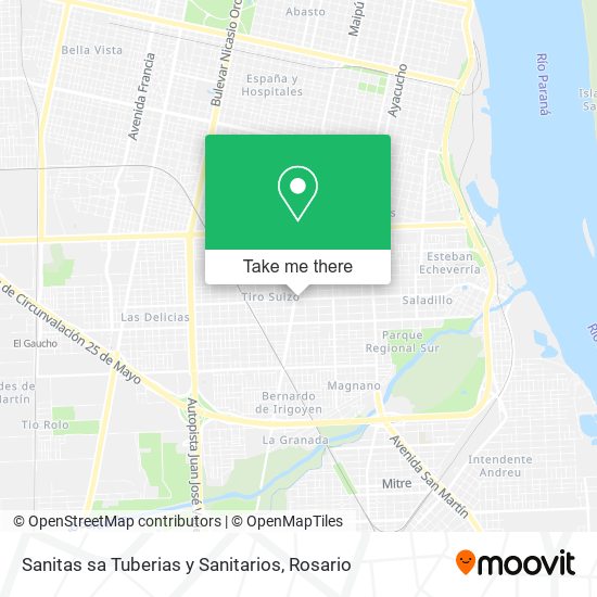 Sanitas sa Tuberias y Sanitarios map