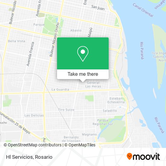 Hl Servicios map
