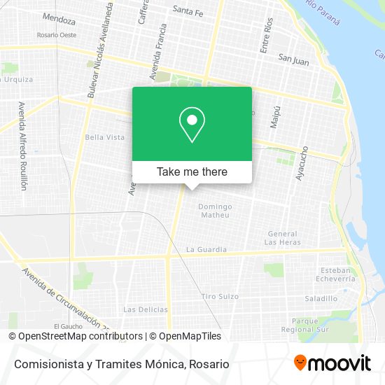 Mapa de Comisionista y Tramites Mónica