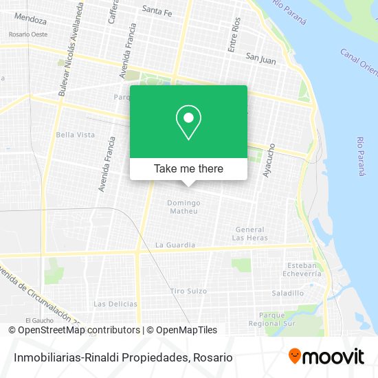 Mapa de Inmobiliarias-Rinaldi Propiedades