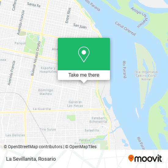 Mapa de La Sevillanita