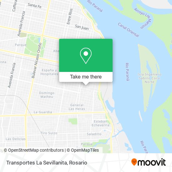 Mapa de Transportes La Sevillanita