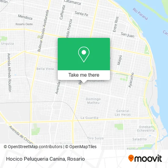 Mapa de Hocico Peluqueria Canina