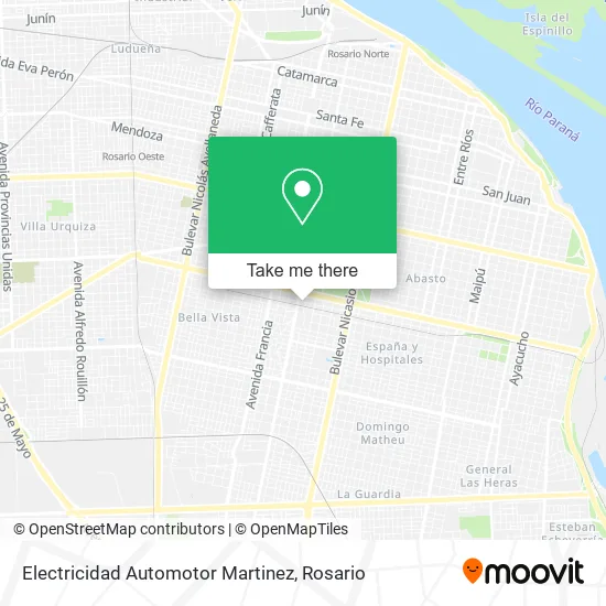 Electricidad Automotor Martinez map