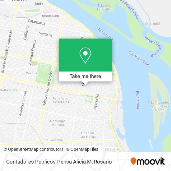 Contadores Publicos-Pensa Alicia M map