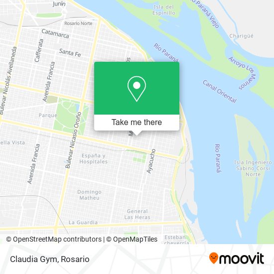 Mapa de Claudia Gym