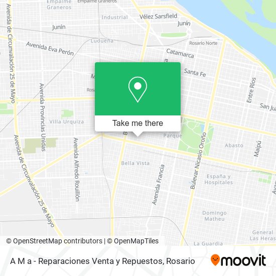 A M a - Reparaciones Venta y Repuestos map