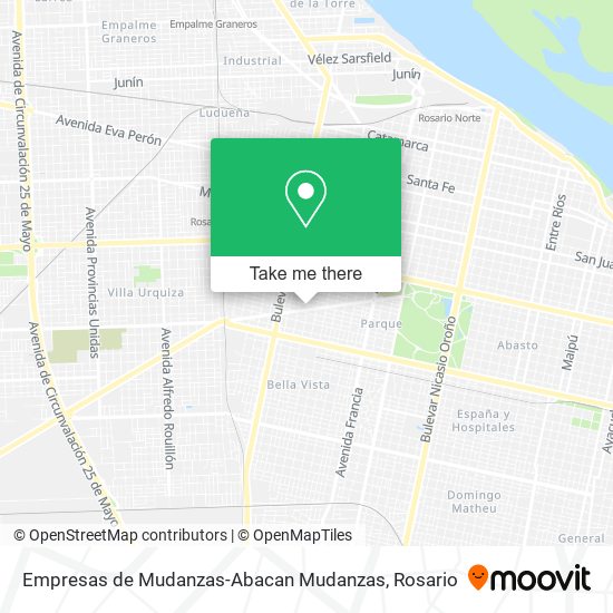 Empresas de Mudanzas-Abacan Mudanzas map