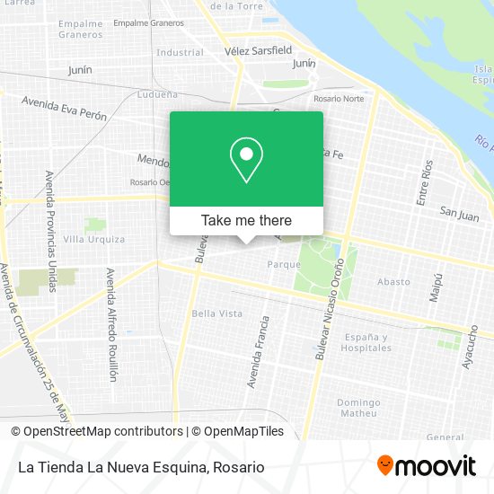 Mapa de La Tienda La Nueva Esquina