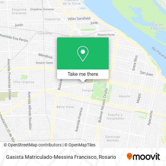 Gasista Matriculado-Messina Francisco map