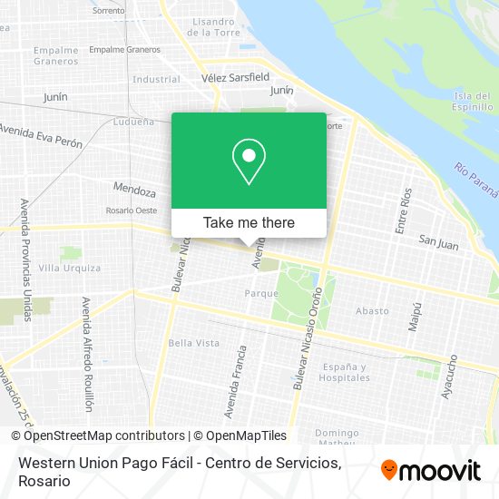 Western Union Pago Fácil - Centro de Servicios map