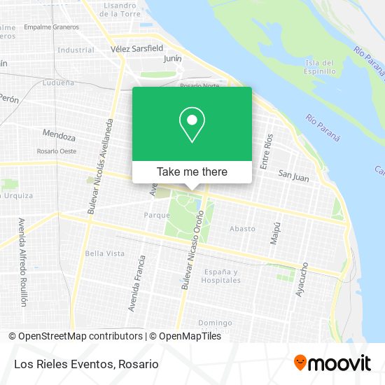 Mapa de Los Rieles Eventos