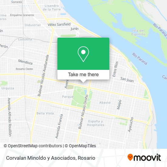 Corvalan Minoldo y Asociados map