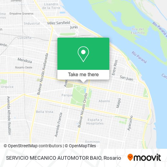 SERVICIO MECANICO AUTOMOTOR BAIO map