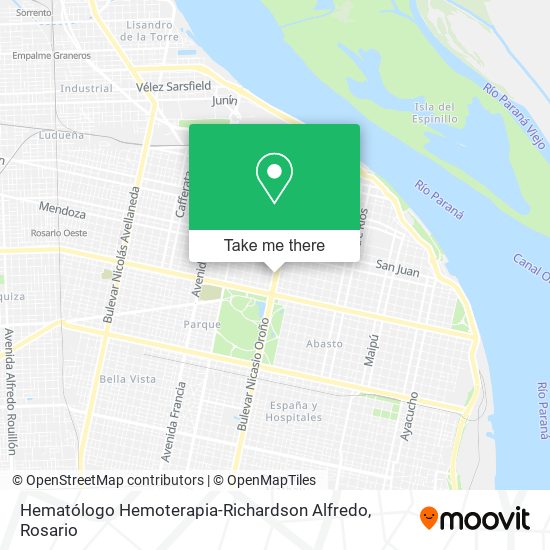 Hematólogo Hemoterapia-Richardson Alfredo map