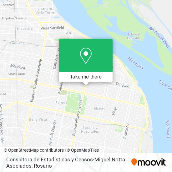 Consultora de Estadisticas y Censos-Miguel Notta Asociados map