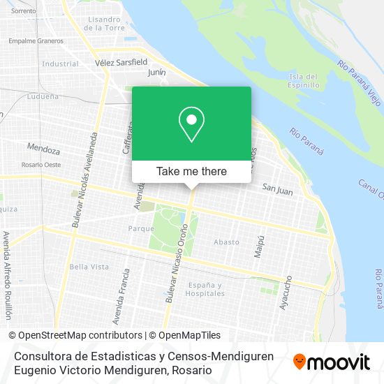 Consultora de Estadisticas y Censos-Mendiguren Eugenio Victorio Mendiguren map