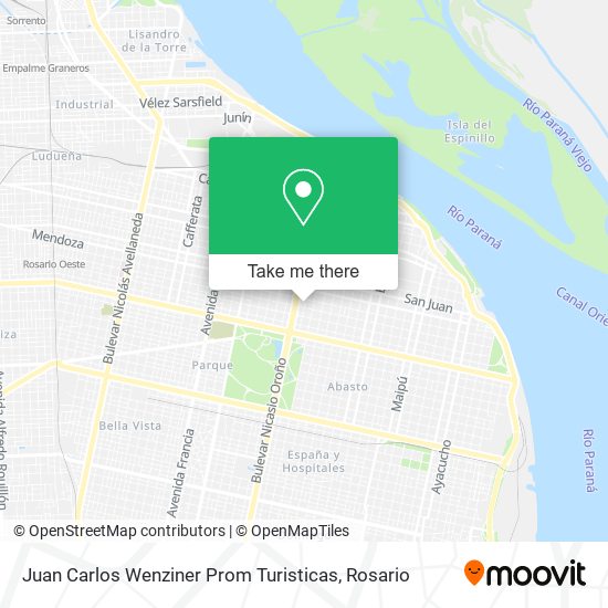 Juan Carlos Wenziner Prom Turisticas map