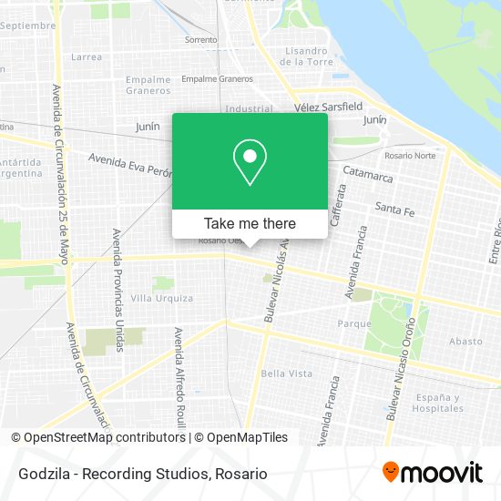 Godzila - Recording Studios map