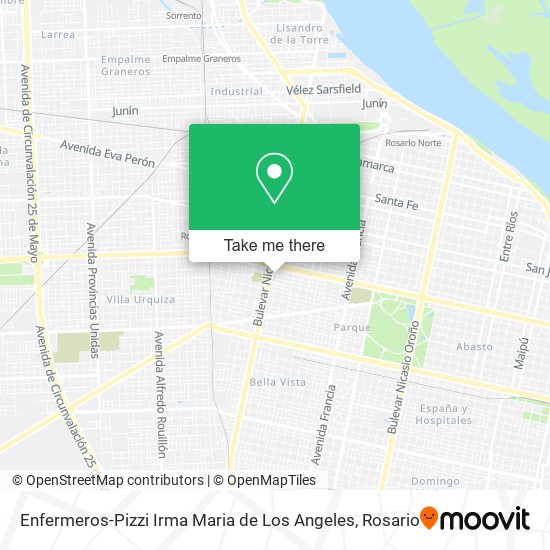 Enfermeros-Pizzi Irma Maria de Los Angeles map