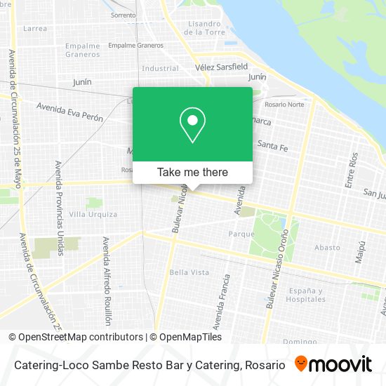 Mapa de Catering-Loco Sambe Resto Bar y Catering