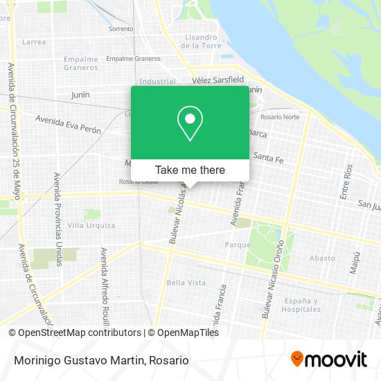 Morinigo Gustavo Martin map