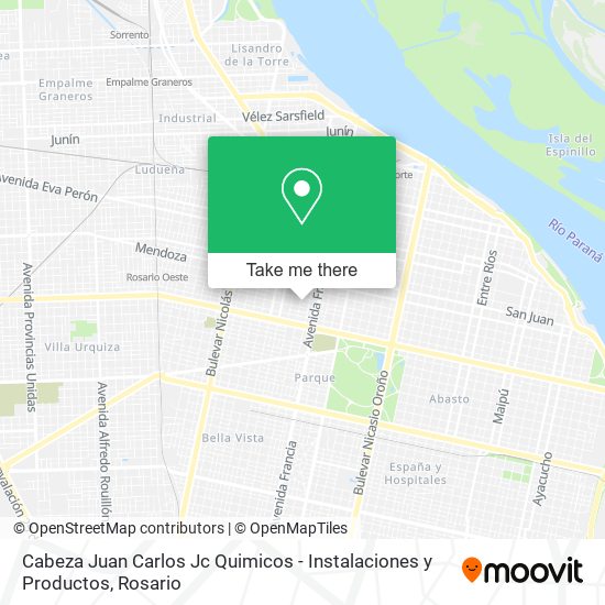 Cabeza Juan Carlos Jc Quimicos - Instalaciones y Productos map